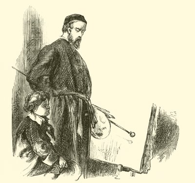 Goethe, the boy, in the painter
